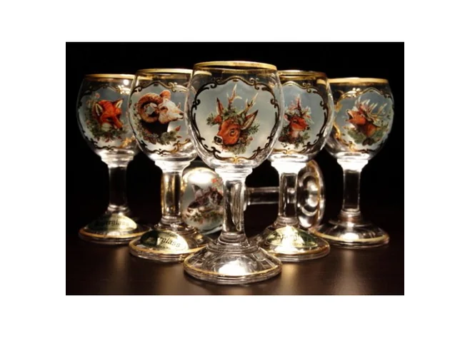 Набор Jagerglass Бутылка + стаканы на ножке (0,7л/40мл) М33 Фото 4